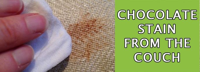 Steps For Cleaning A Chocolate Stain From The Couch?