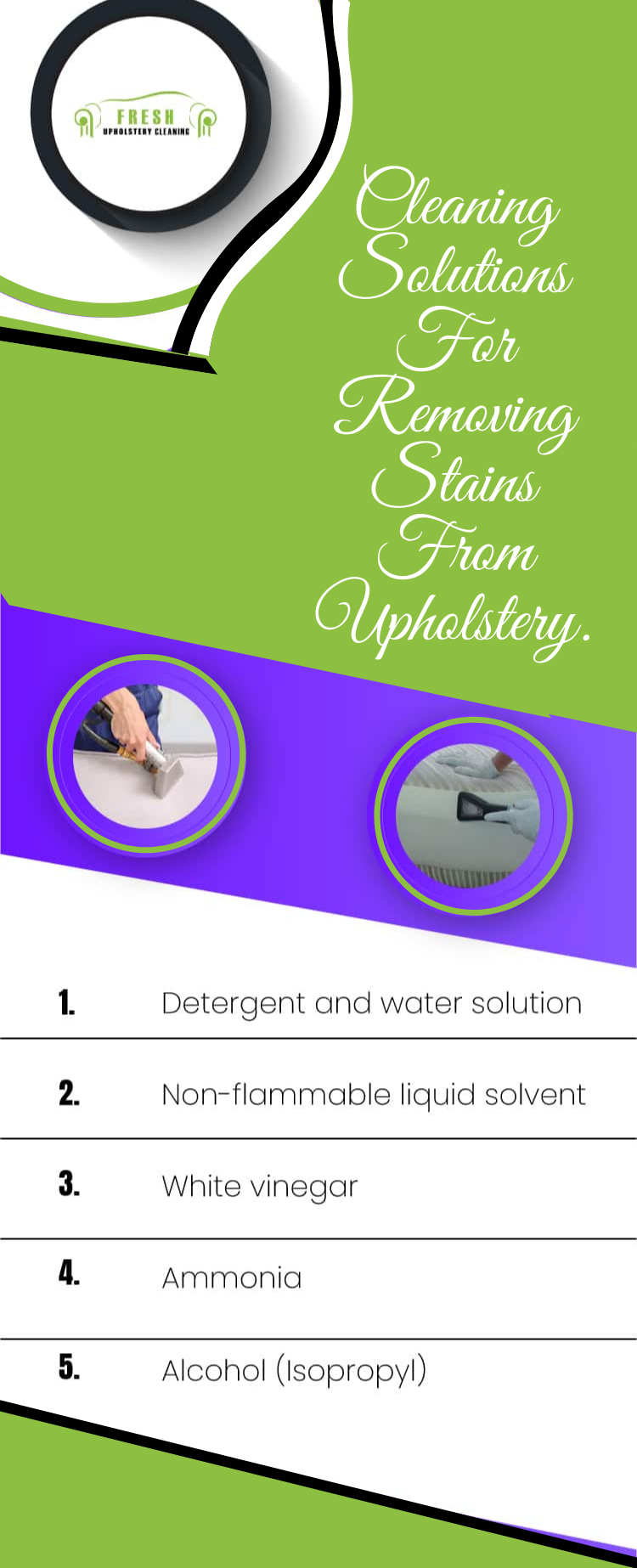 Removing Stains From Upholstery